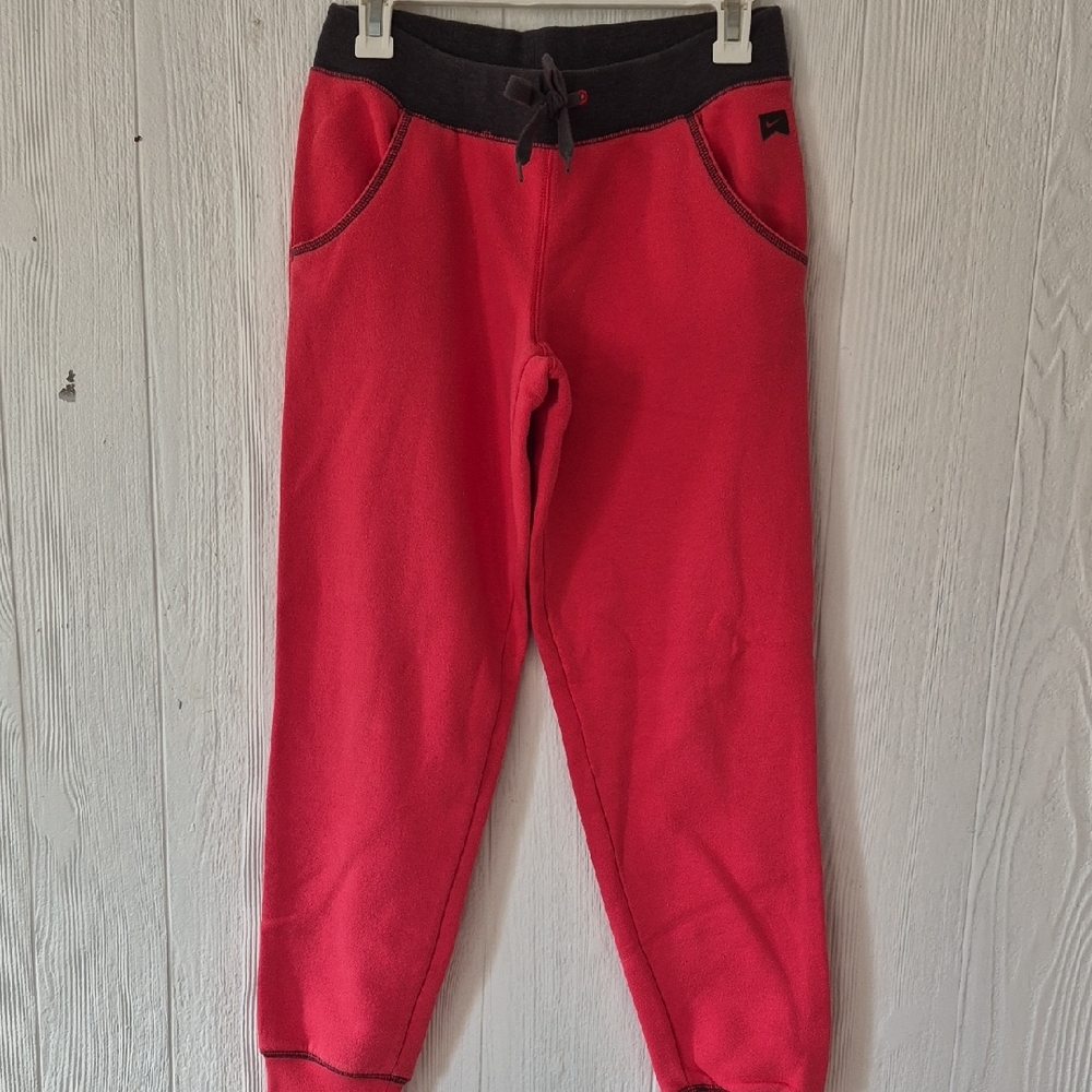 Nike Kids Red and Black Joggers